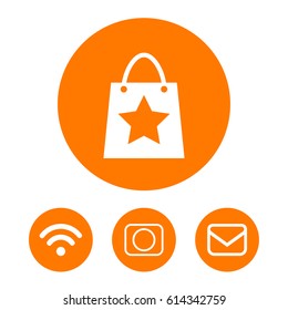 bag shopping vector icon