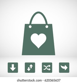 bag shopping vector icon