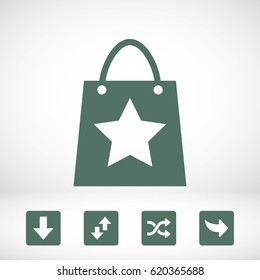 bag shopping vector icon