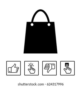 bag shopping vector icon