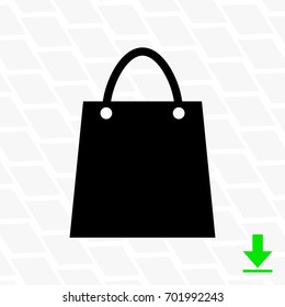 bag shopping vector icon
