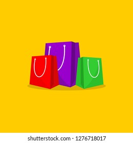Bag Shopping Vector Template