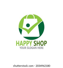 Bag shopping,online shop vector template