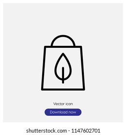 Bag sign icon in trendy flat style isolated on grey background, modern symbol vector illustration for web