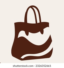 Bag Silhouette with Travel Essentials , Luggage and Travel Vector Design