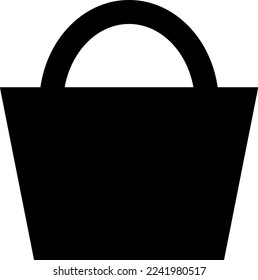 bag simple black illustration icon