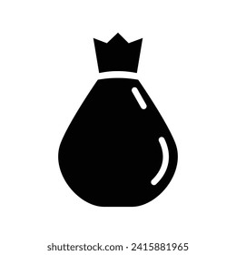 icono simple de bolsa, ilustración vectorial 