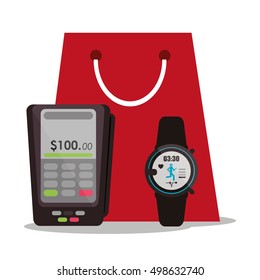 Bag smart watch and payment design