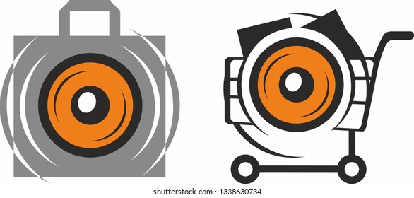 Bag with speaker. music store