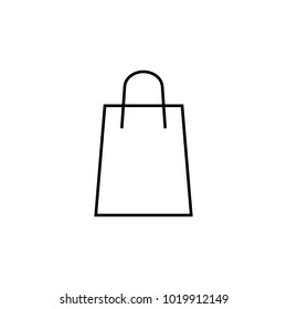 bag from the store icon. Element for mobile concept and web apps. Thin line  icon for website design and development, app development. Premium icon on white background on white background