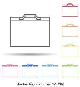 Bag from the store in multi color style icon. Simple thin line, outline vector of mobile banking icons for ui and ux, website or mobile application