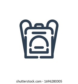 bag study at school icon outline