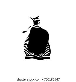 bag with sugar Hand-drawn vector illustration