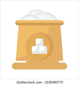 Bag of sugar icon. Vector illustration