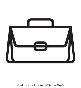 icono de línea simple maletín maletín de bolsa