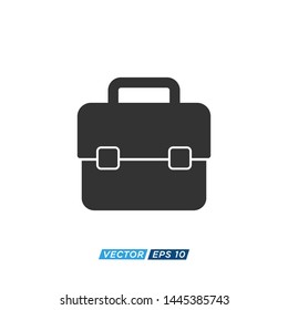 Bag and Suitcase School Icon Vector Design Illustration 