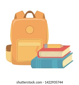 Bag and supplies of school design