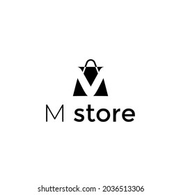 Bag Symbol Logo Shaped Letter M