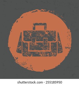 Bag symbol on grunge design,grunge vector