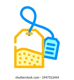 bag of tea color icon vector. bag of tea sign. isolated symbol illustration
