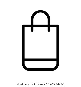 bag thin line vector icon