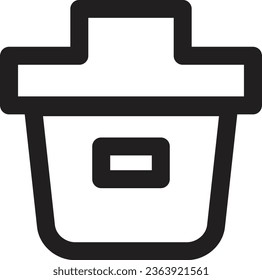 Icono de esquema del kit de herramientas de caja de herramientas de bolsa
