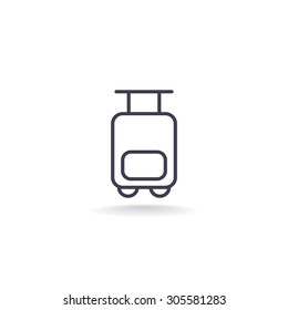 Bag tourist web icon