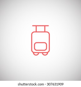 Bag tourist web icon