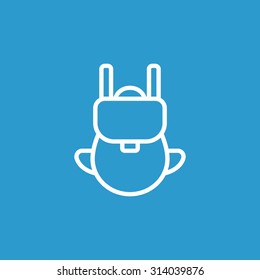 Bag tourist web icon