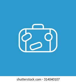 Bag tourist web icon