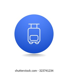 Bag tourist web icon