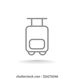 Bag tourist web icon