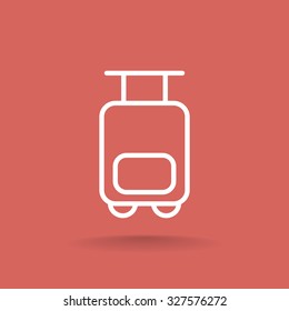 Bag tourist web icon