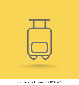 Bag tourist web icon
