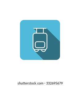 Bag tourist web icon