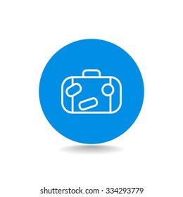 Bag tourist web icon
