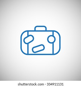 Bag tourist web icon