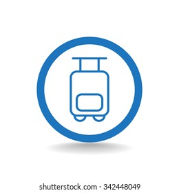 Bag tourist web icon