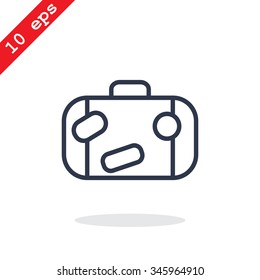 Bag tourist web icon