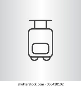 Bag tourist web icon