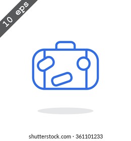 Bag tourist web icon