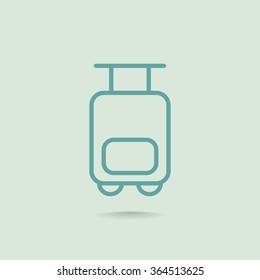 Bag tourist web icon