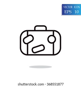 Bag tourist web icon