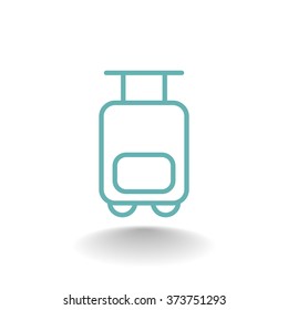 Bag tourist web icon