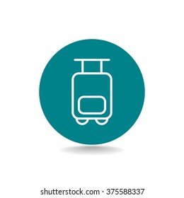 Bag tourist web icon