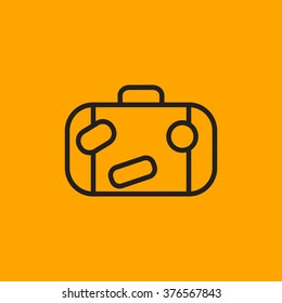 Bag tourist web icon