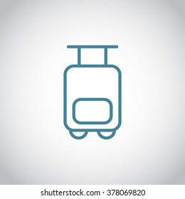 Bag tourist web icon