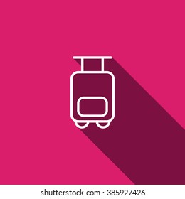 Bag tourist web icon