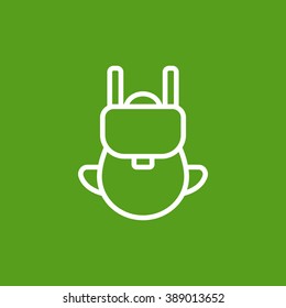 Bag tourist web icon