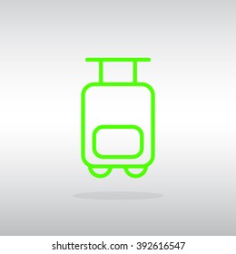Bag tourist web icon